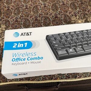 Wireless Office Combo Keyboard and Mouse — Black
